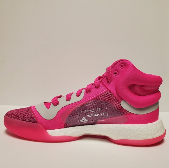 adidas Shoes | Adidas Marquee Boost Mens Basketball Shoes Pink | Poshmark